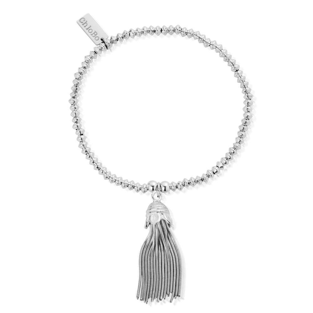 Chlobo Silver Mini Tassel Bracelet