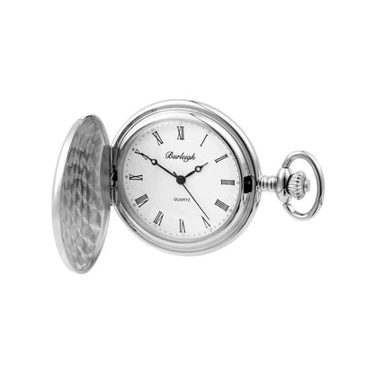 Chrome Full Hunter QuartzPocket Watch