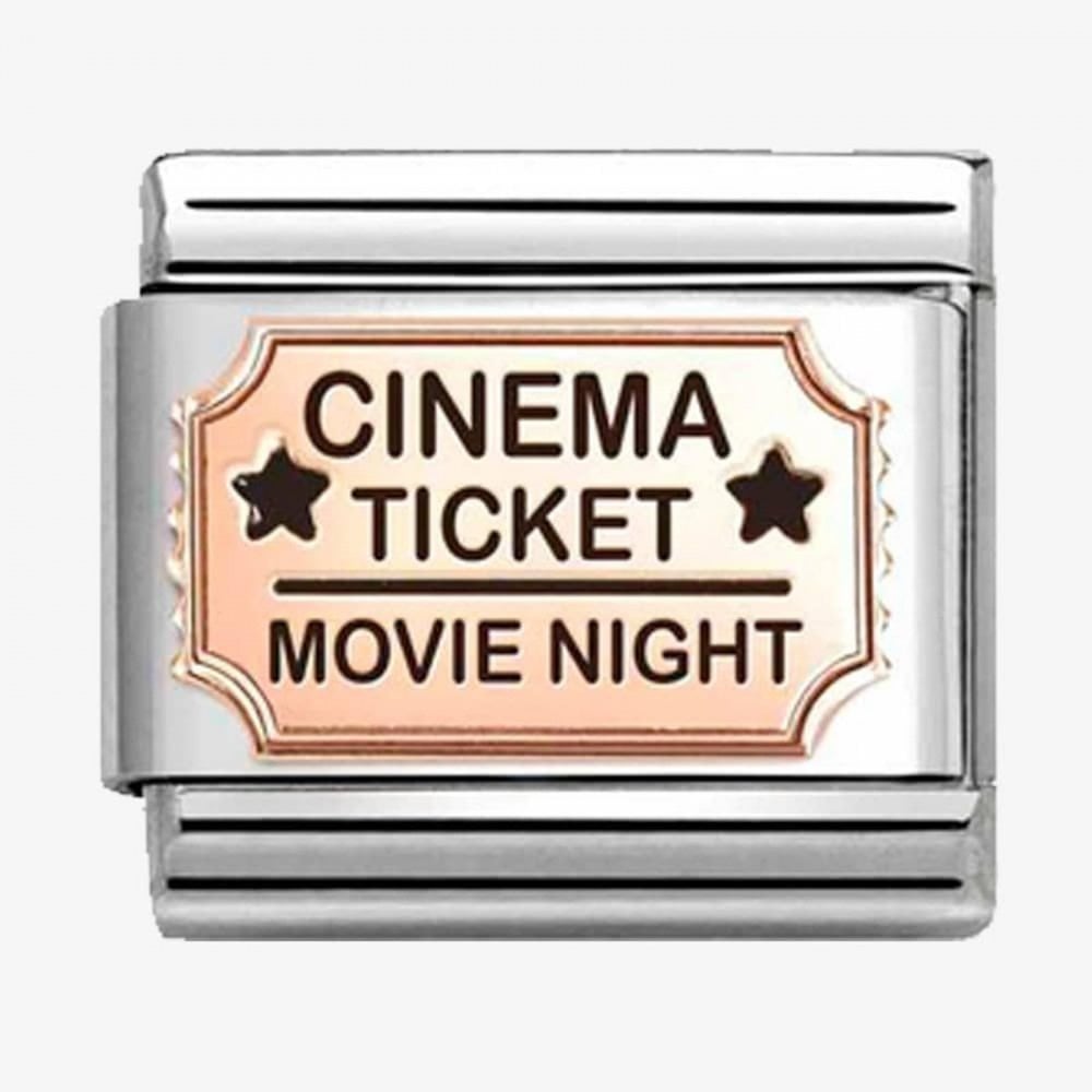 Cinema Ticket Rose Composable Charm