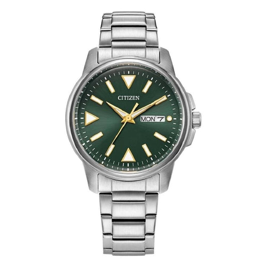 Citizen Gents Solar-powered Eco-Drive Day & Date 3-Axis Round Watch