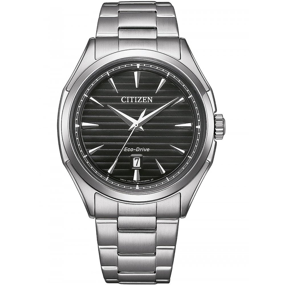 Citizen Men's Eco-Drive Sport  Black Dial / Stainless Steel Bracelet