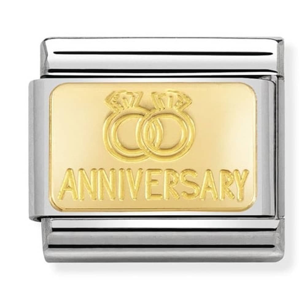 Classic Anniversary with Wedding Rings Charm