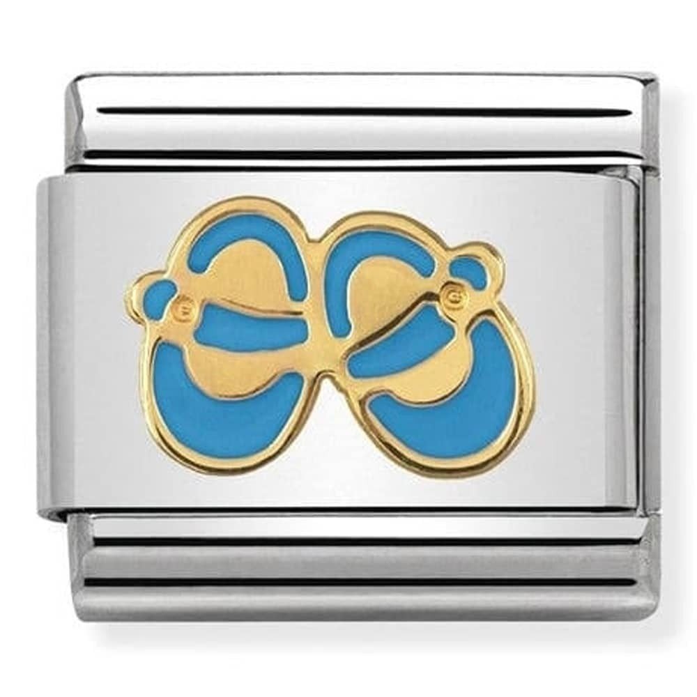 Classic Blue Baby Shoes Charm