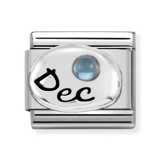 Classic Blue Topaz December Birthstone Link