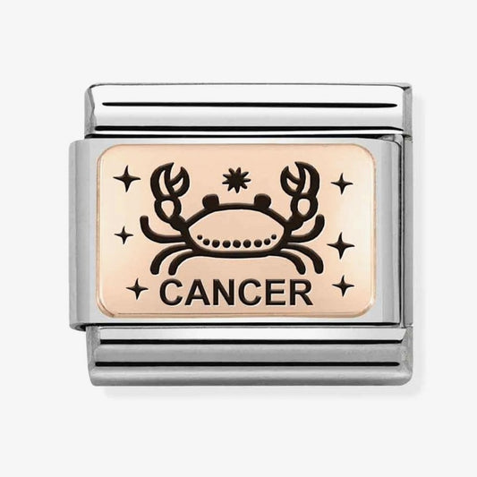 Classic Composable 9ct Rose Gold Cancer Zodiac Charm