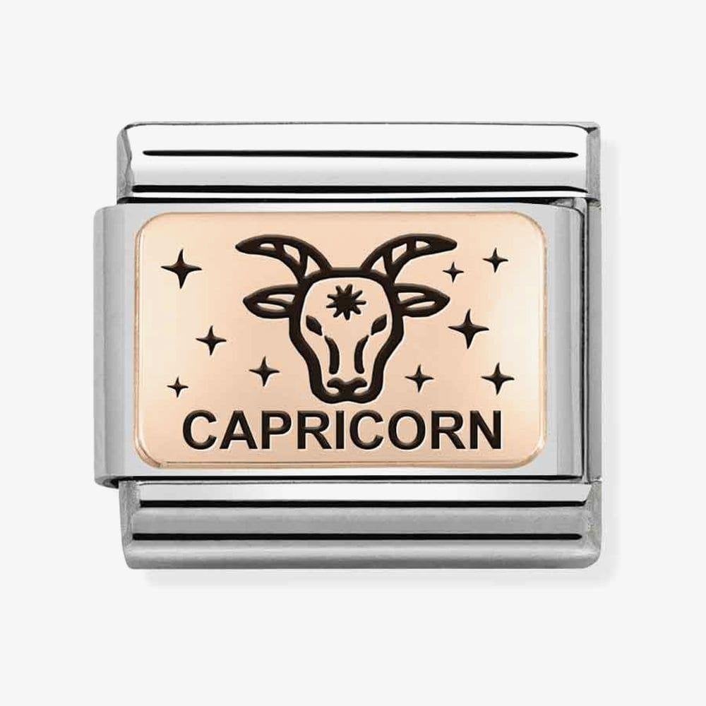 Classic Composable 9ct Rose Gold Capricorn Zodiac Charm