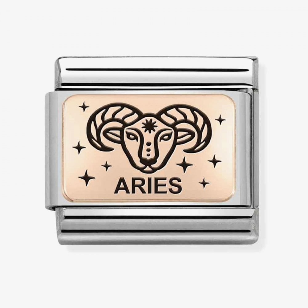 Classic Composable  Aries 9ct Rose Gold Charm