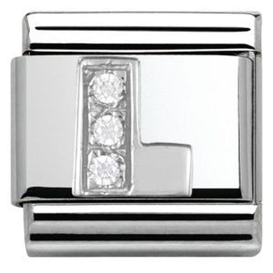 Classic Composable CZ Letter L Link