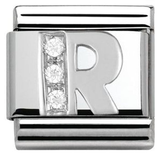 Classic Composable CZ Letter R Link