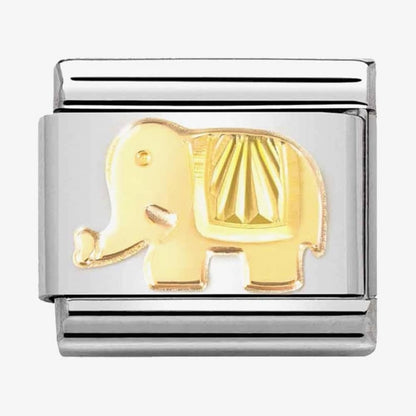 Classic Composable Diamond Coated Elephant Charm