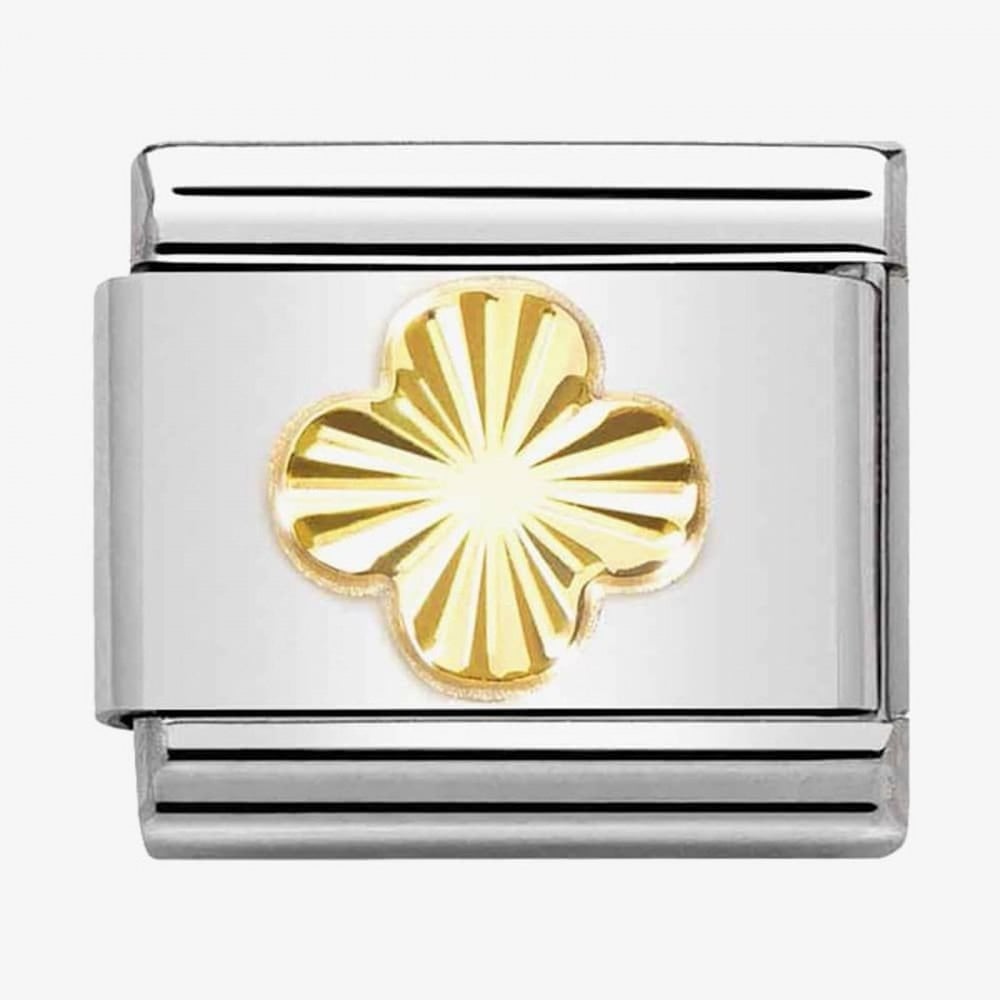 CLASSIC Composable Gold Coated Four Leaf Clover Charm