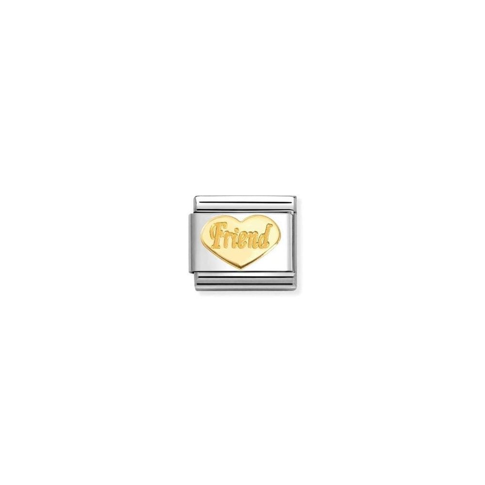 Classic Composable Gold Friend Heart Link