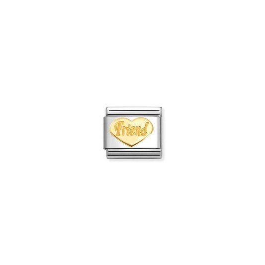 Classic Composable Gold Friend Heart Link