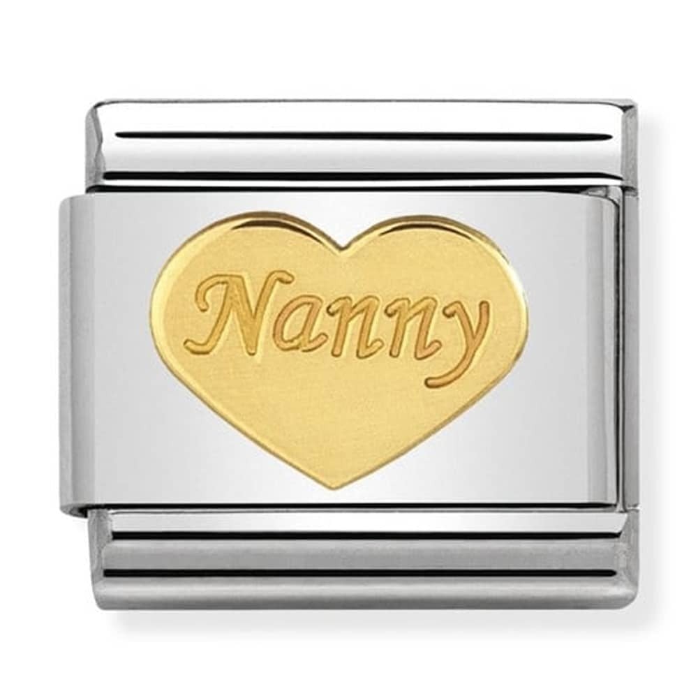 Classic Composable Gold Heart Nanny Charm