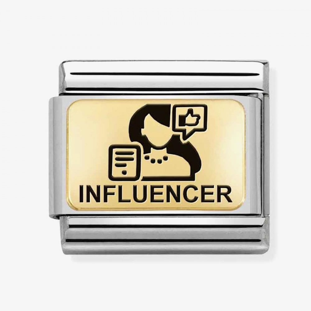 CLASSIC Composable Gold Plate Influencer Charm