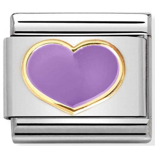 Classic Composable Lilac Love Heart Link