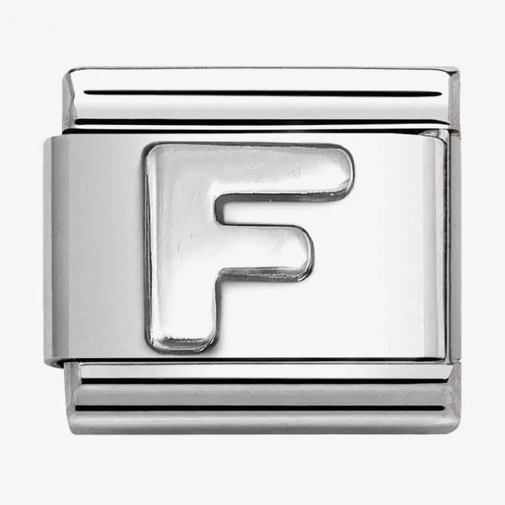 CLASSIC Composable Oxidised Silver Letter F