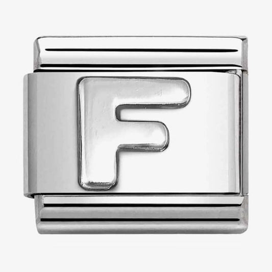 CLASSIC Composable Oxidised Silver Letter F