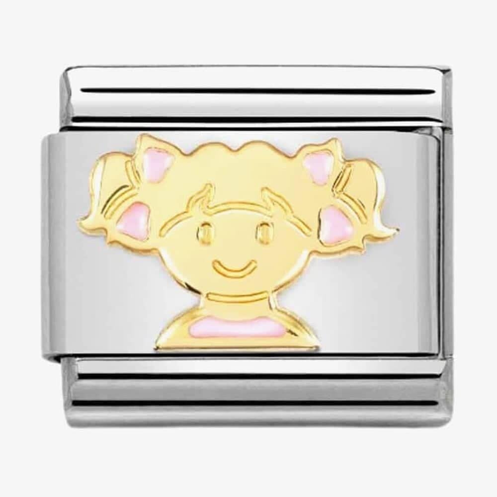 CLASSIC Composable Pink Enamel Girl Charm