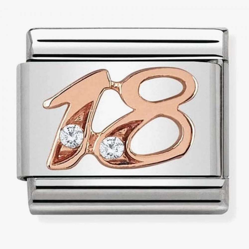 Classic Composable Rose Gold 18 with CZ Charm