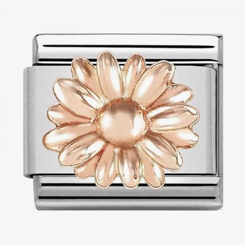 Classic Composable Rose Gold Daisy Charm