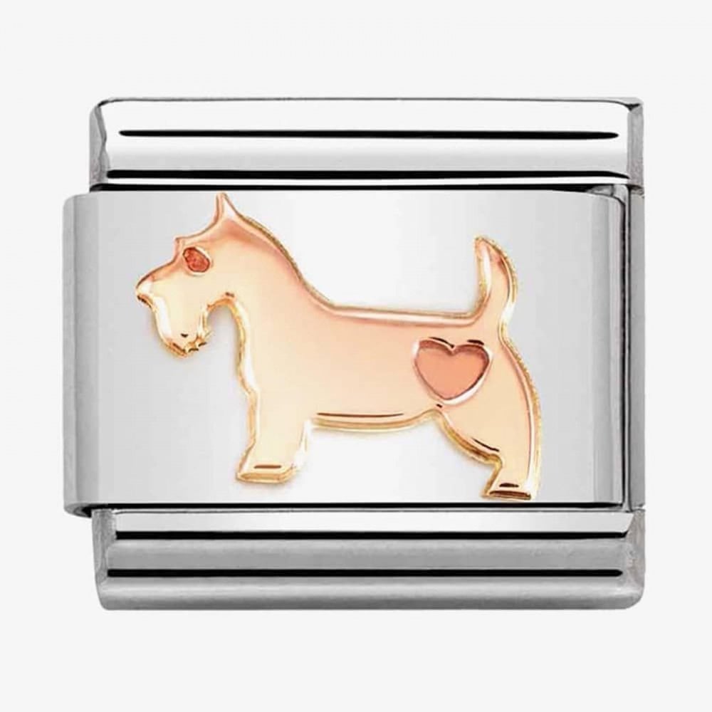 CLASSIC Composable Rose Gold Dog Charm