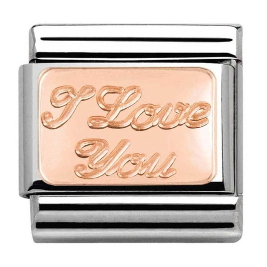 Classic Composable Rose Gold I Love You Charm
