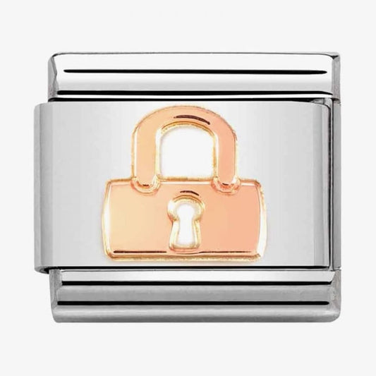 CLASSIC Composable Rose Gold Padlock Charm