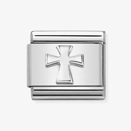 Classic Composable Silver Cross Charm