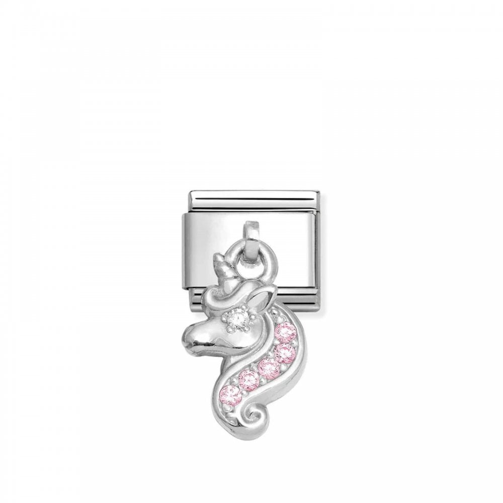 Classic Composable Unicorn Dangle CZ Charm