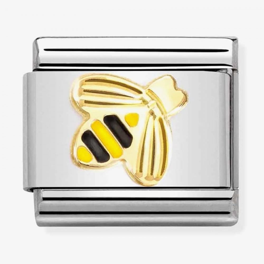 Classic Diamond-coated Bee Enamel Charm