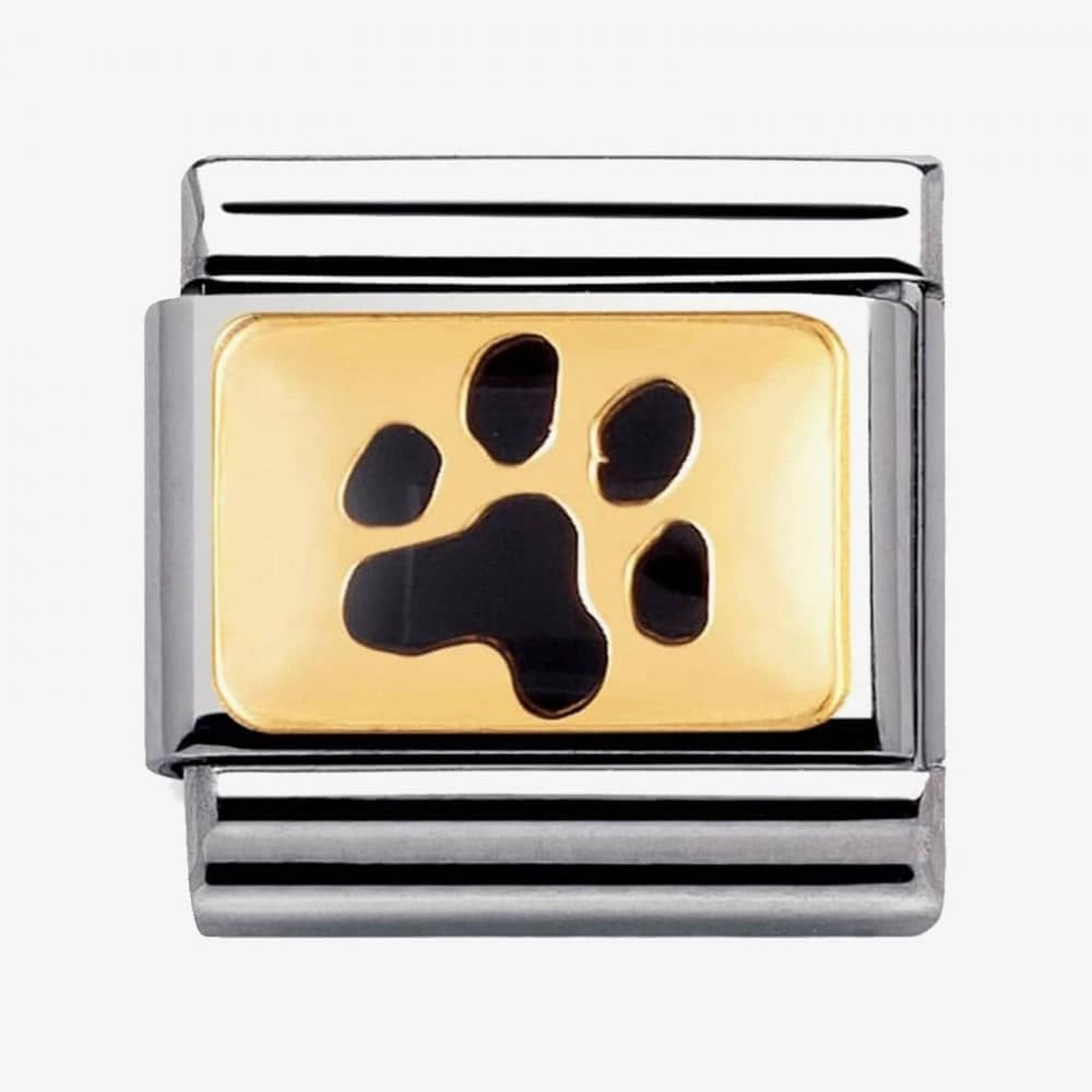 CLASSIC Gold Animals of the Earth Paw Print Charm