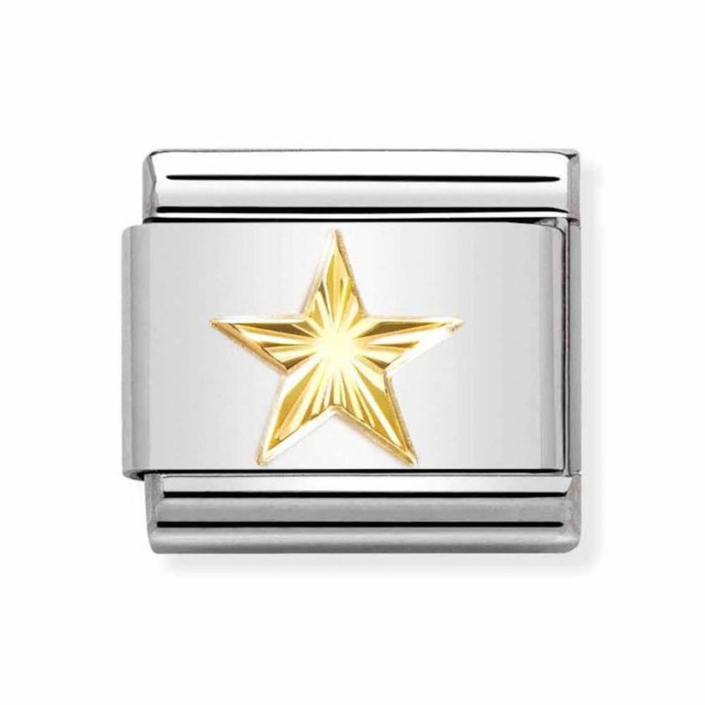 Classic Gold Diamond-coated Star Charm
