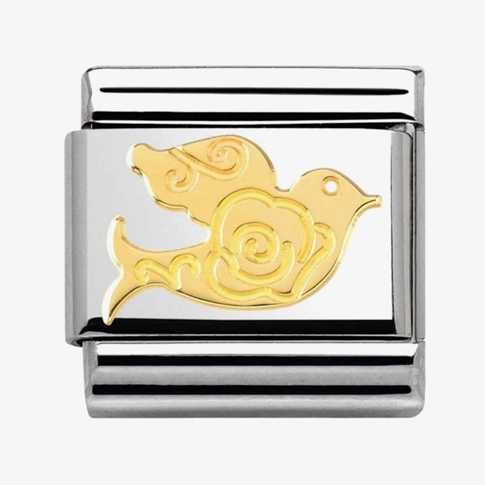 CLASSIC Gold Madame Monsieur Dove Charm