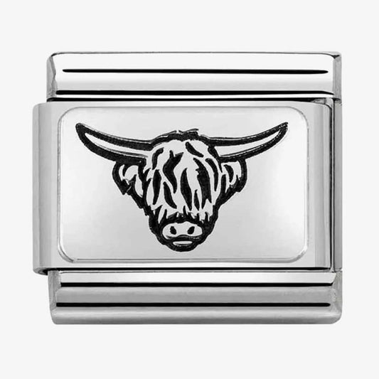 Classic Highland Cattle Charm