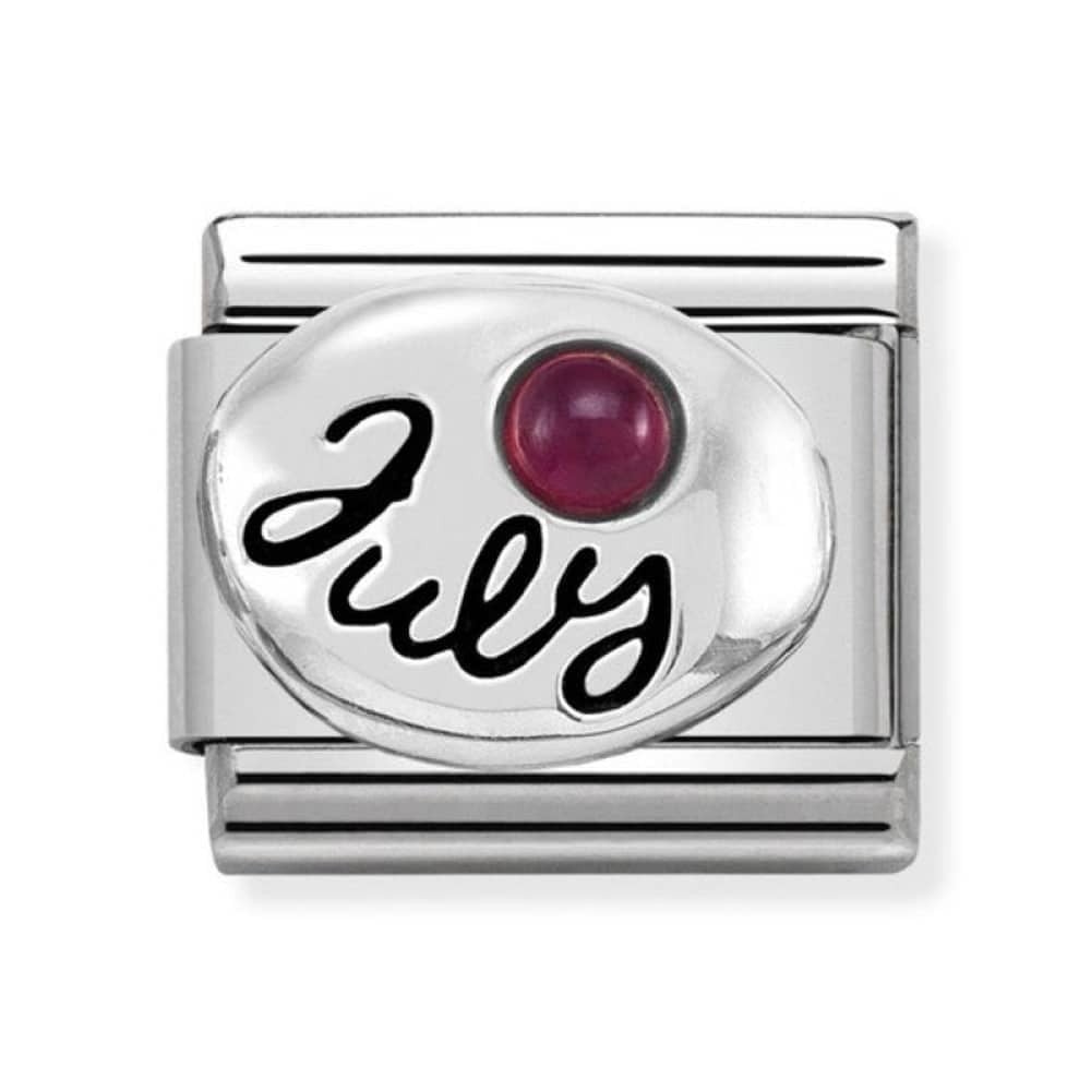 Classic July Ruby Birthstone Charm