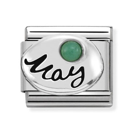 Classic May Emerald Birthstone Charm