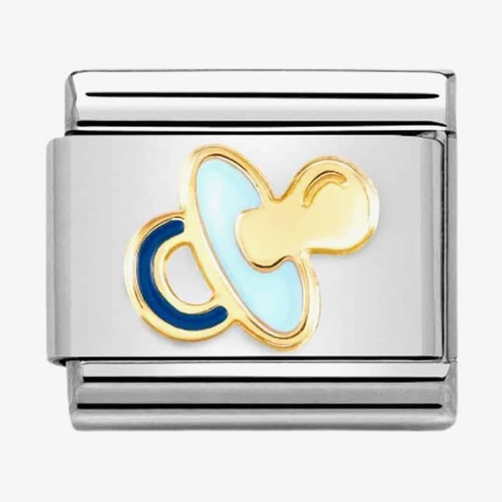 Classic New light blue pacifier charm