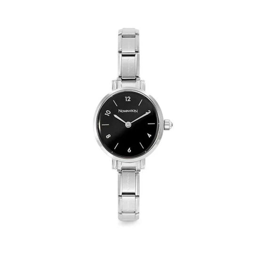 Classic Paris Black Oval Dial Watch