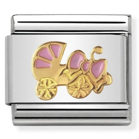 Classic Pink baby carrier charm