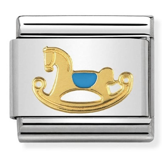 Classic Pink Rocking Horse Charm