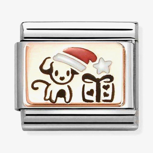 Classic Plates Christmas Puppy Charm