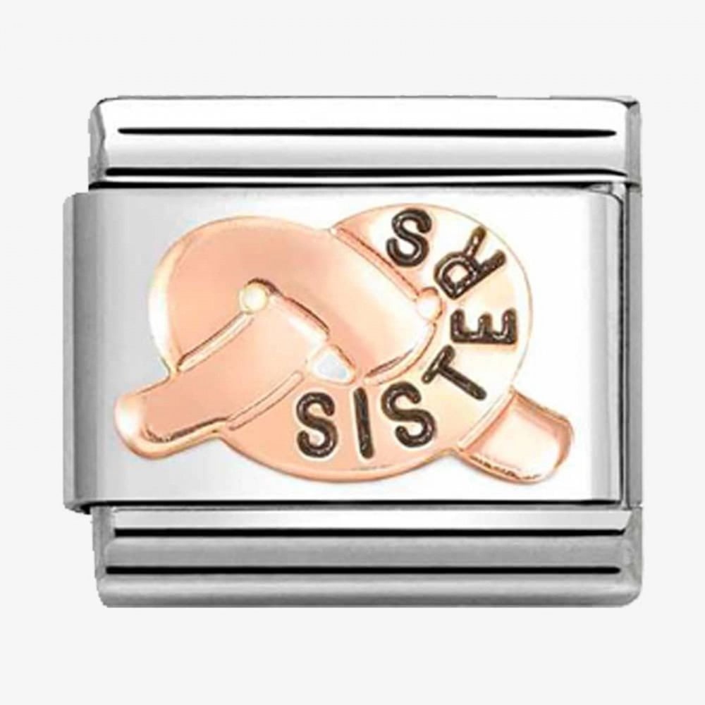 CLASSIC Rose Gold Sisters Promise Knot Charm
