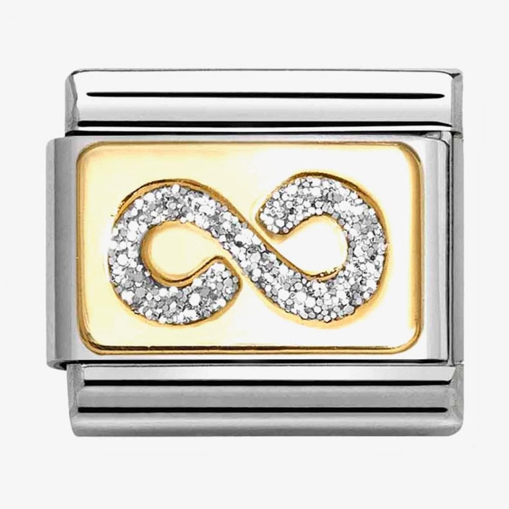 CLASSIC Silver Glitter Infinity Charm