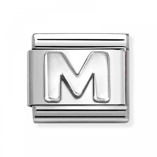 Classic Silver Letter M Charm