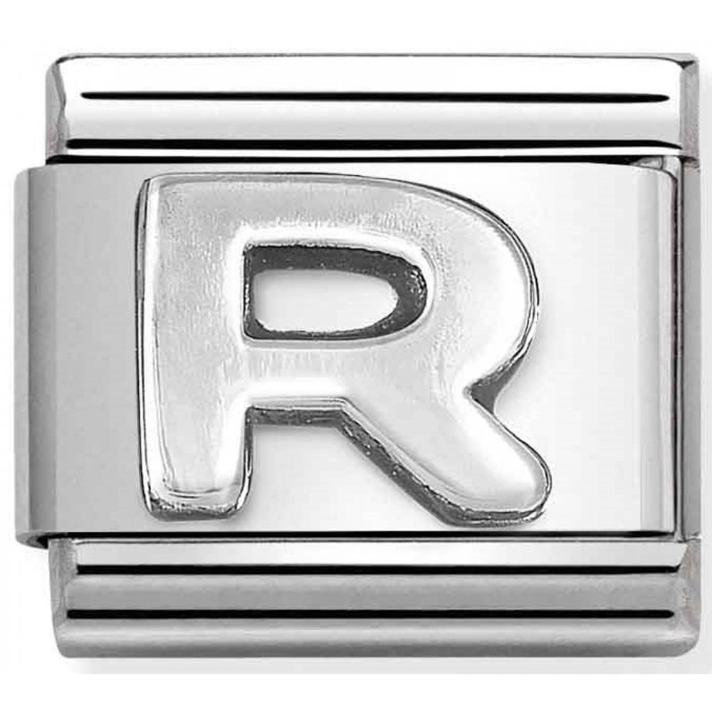 Classic Silver Letter R Charm