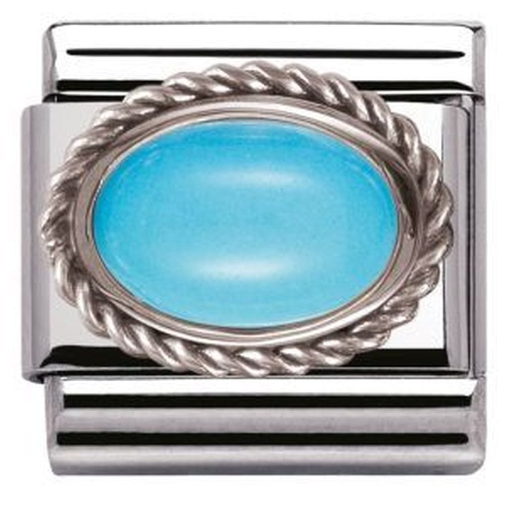 CLASSIC Silvershine Ornate Settings Turquoise Charm