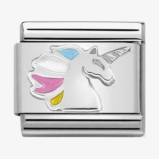 CLASSIC Silvershine Unicorn With Enamel Charm