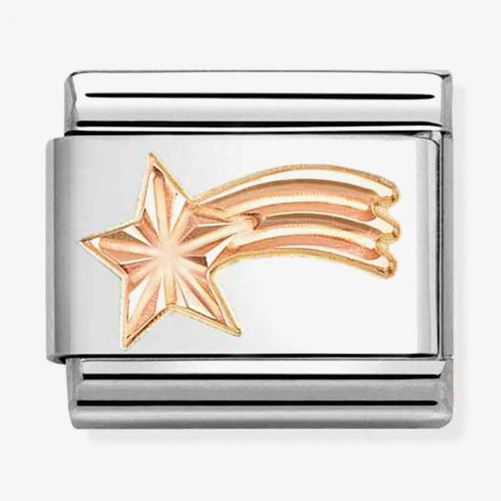 Classic Symbols Rose Gold Shooting Star Charm