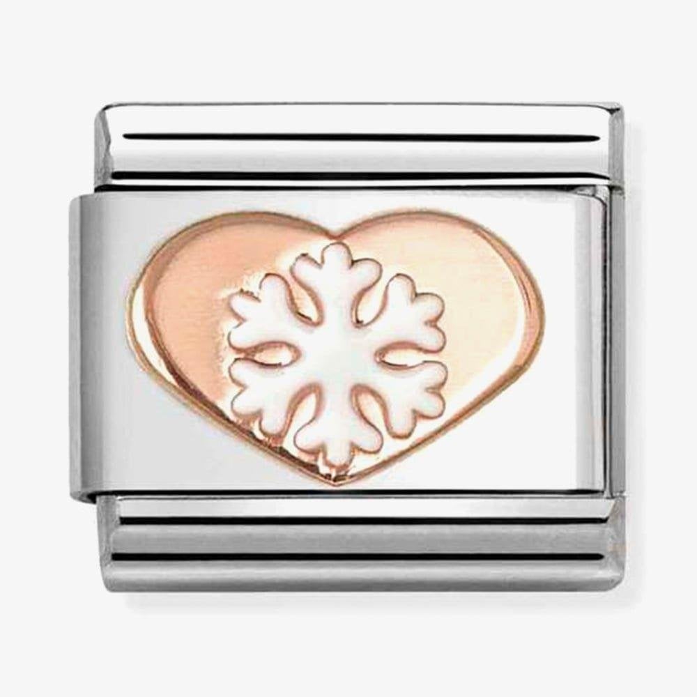 Classic Symbols Rose Gold Snowflake Charm